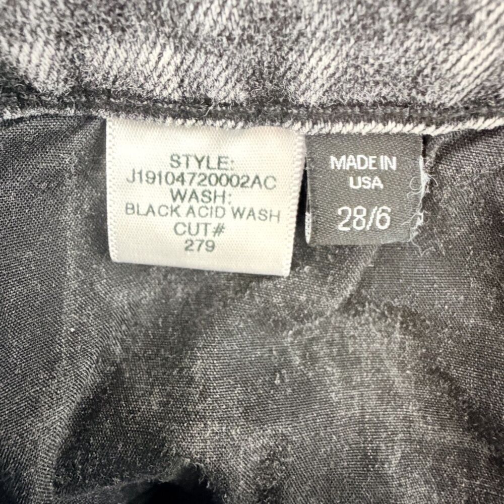 veronica beard brooke‎ skinny designer jeans mid rise black acid wash size 28/6 - Picture 4 of 5
